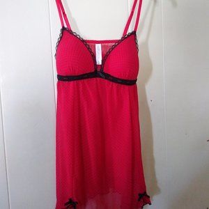 New with tags. Red and black dot lingerie.